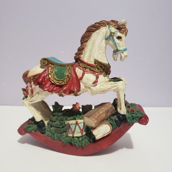 Artmark Carousel Rocking Horse Vintage Figurine Christmas Home Decor  7"×7" - Picture 1 of 8